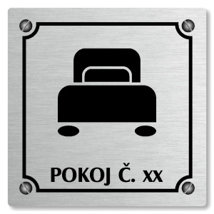 Pokoj, 118x118mm, stříbrná, Kansas